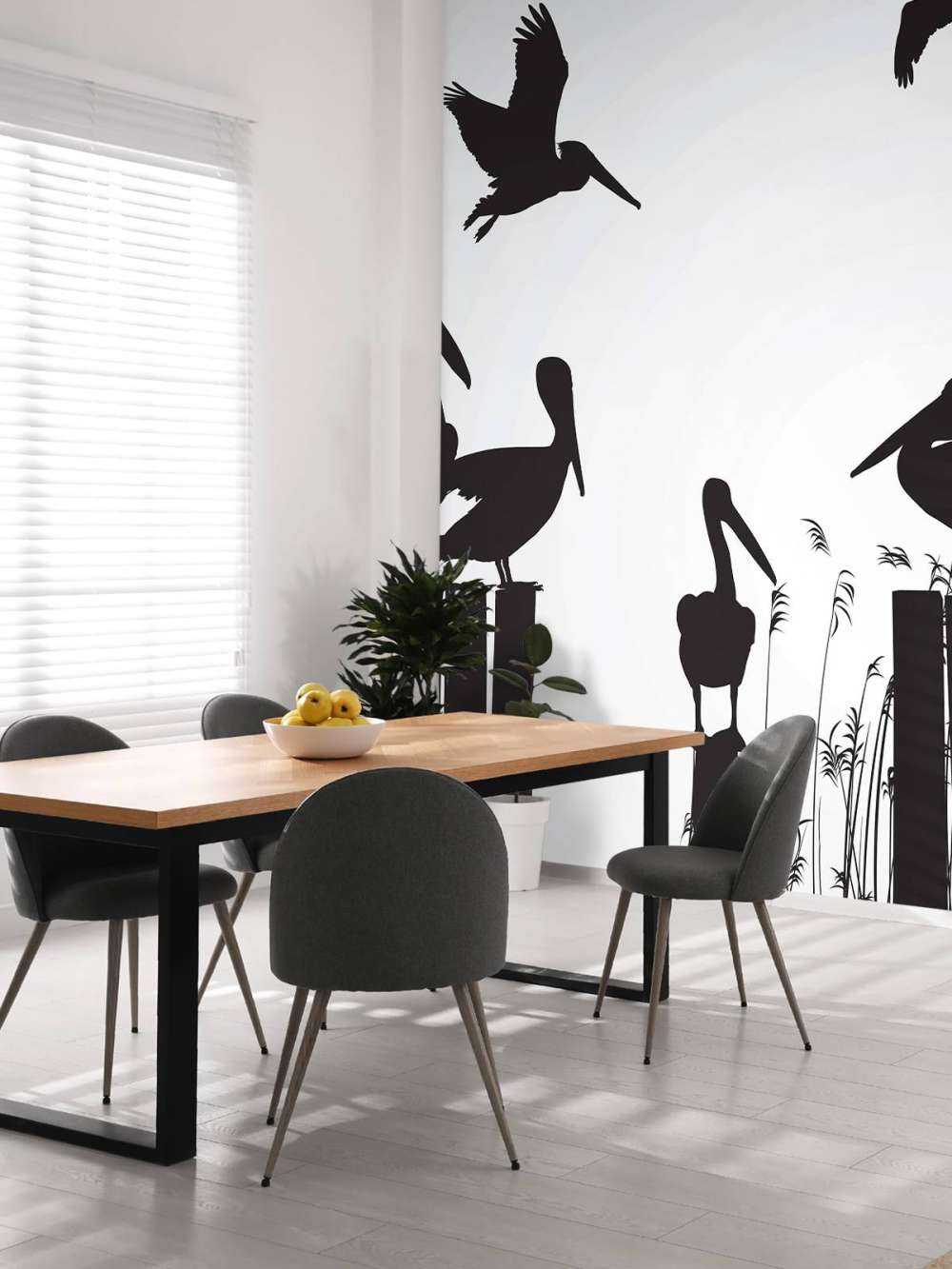 Pelikanen op een pier