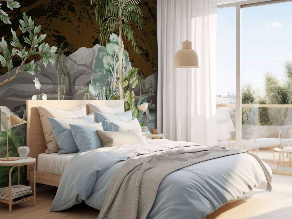 Jungle landschap met rivier