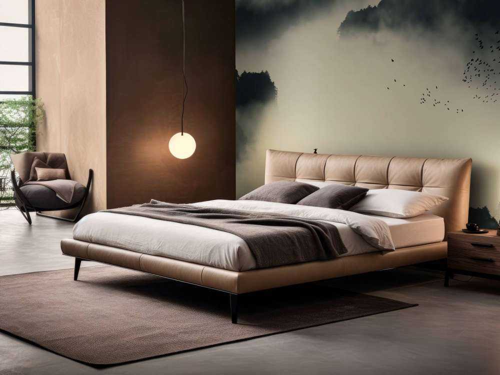 Bootje in mistig landschap