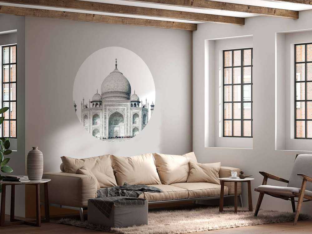 Taj Mahal in zwart-wit