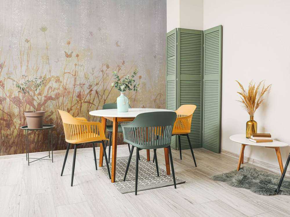 Zomerse weide met vlinders