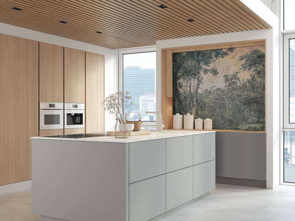 Verweerd tropisch woudpanorama