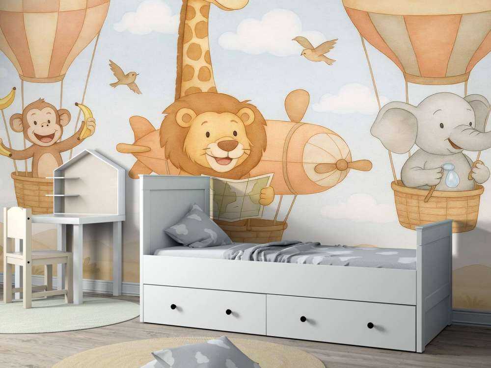 Luchtavontuur met vrolijke dieren