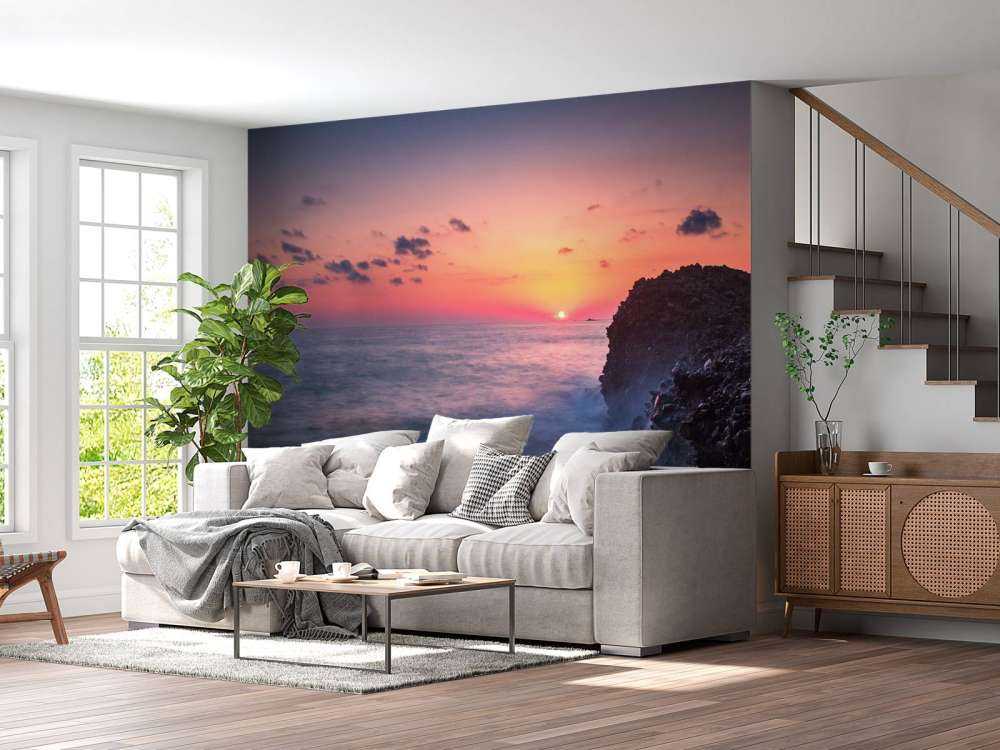 Lavakust in avondlicht