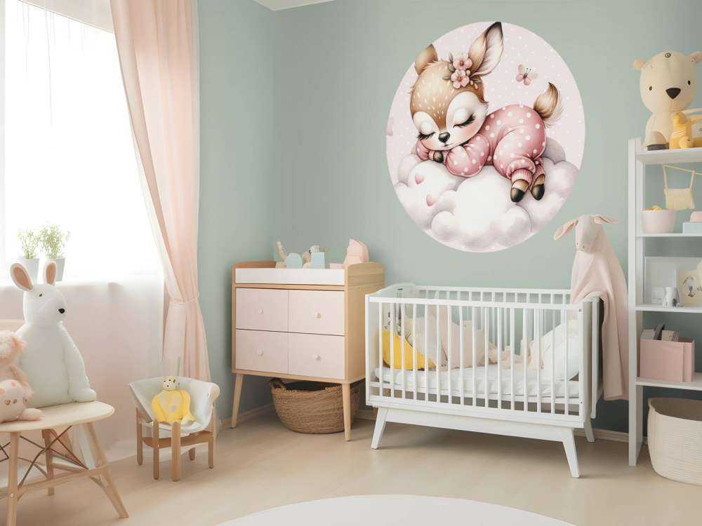 Slapend hertje op een wolk