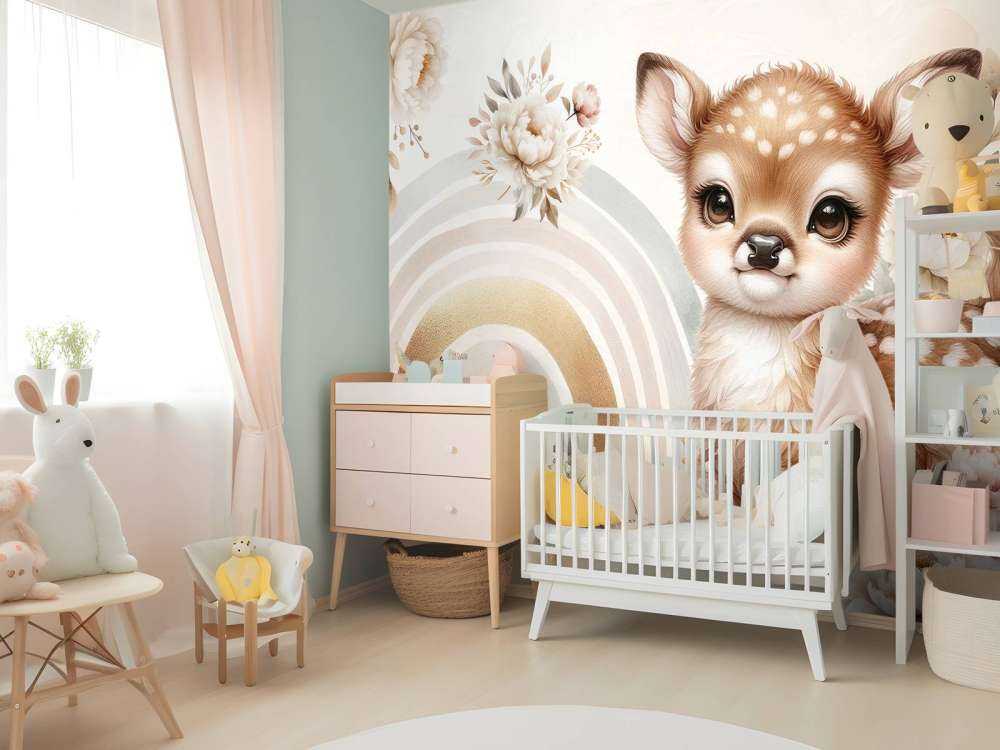 Lief hertje en gouden regenboog