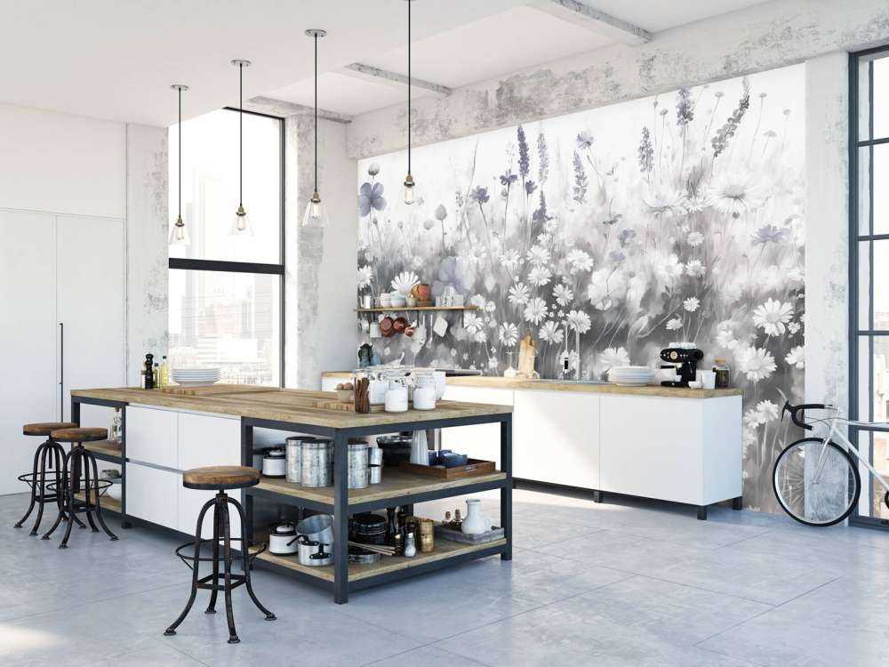 Lush Greenery of Summer Soft Beige