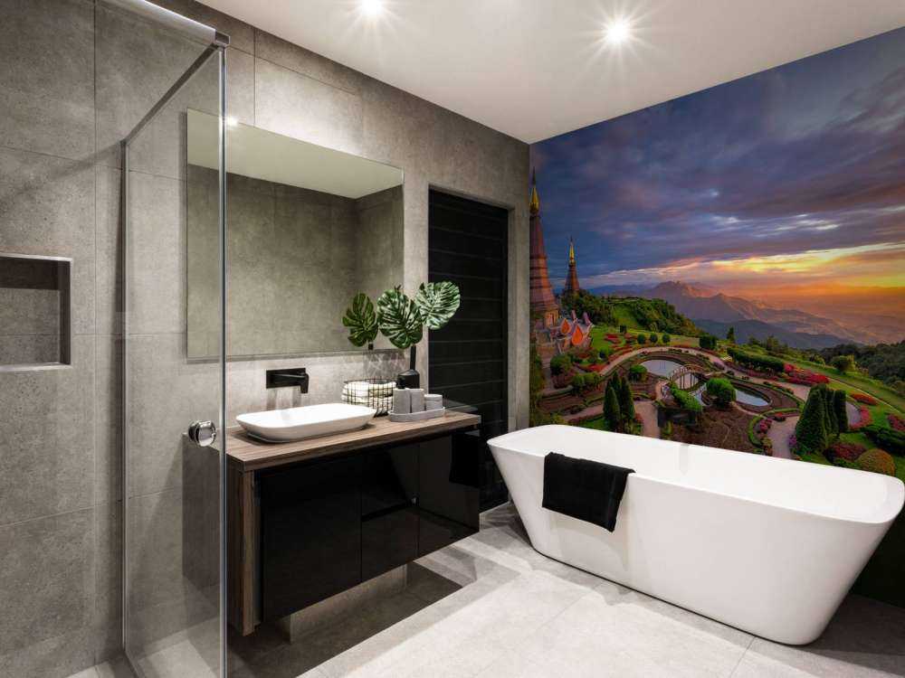 De Doi Inthanon berg bij zonsondergang