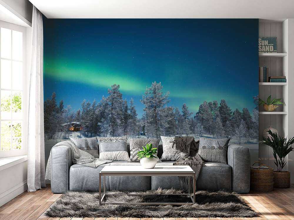 Groen Noorderlicht in Noorwegen