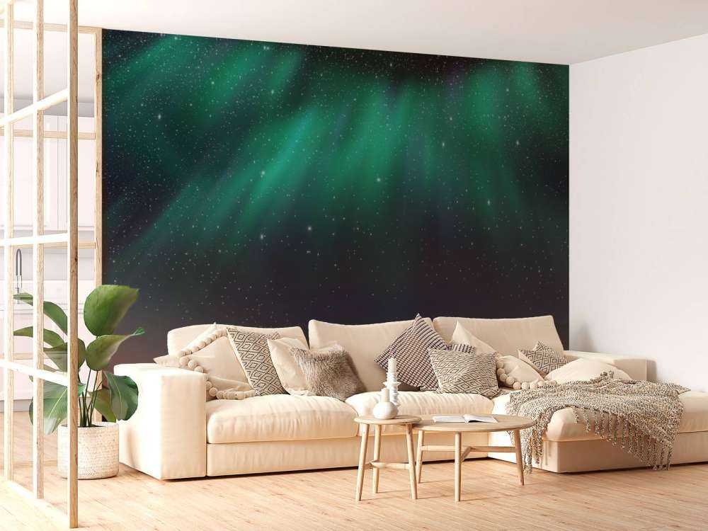 Noorderlicht met sterrenhemel