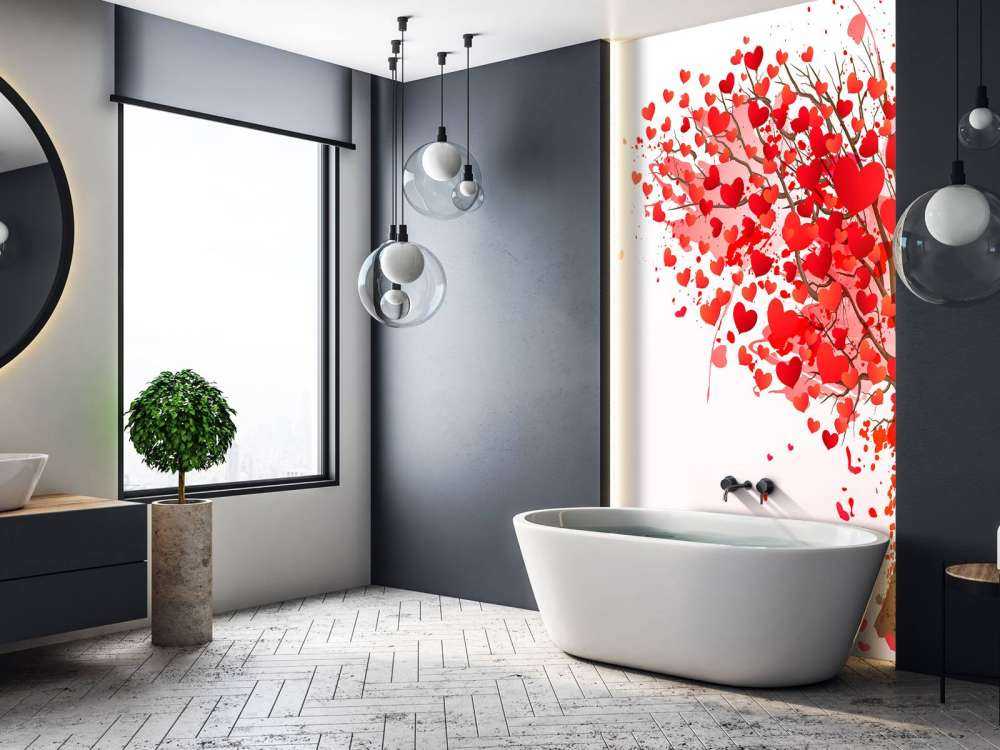 Hart gevormde boom design