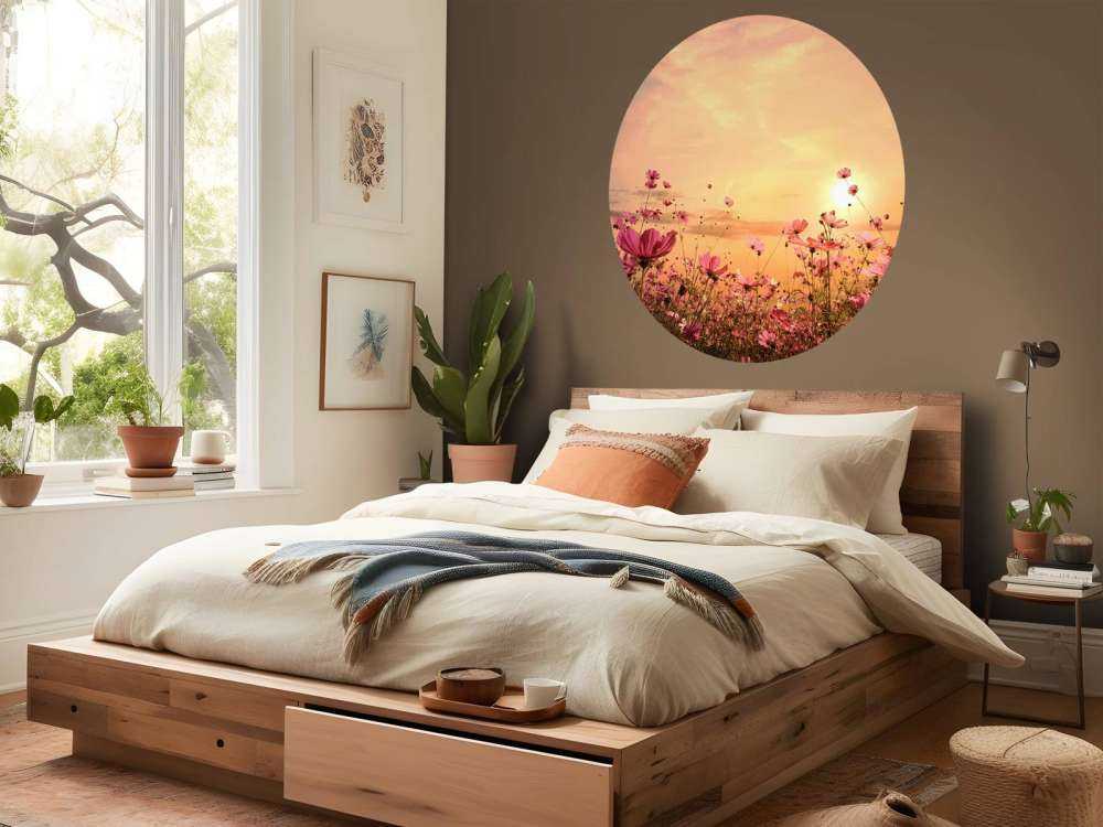 Kosmos Bloem tijdens Zonsondergang