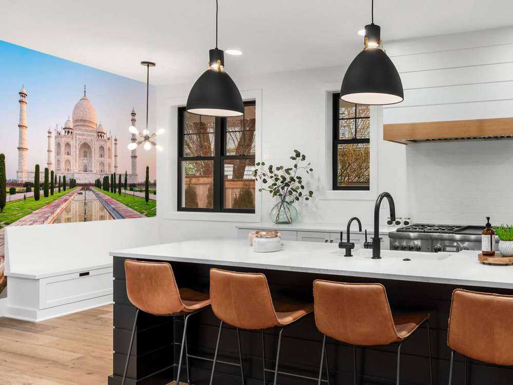 De Taj Mahal vanuit de tuin