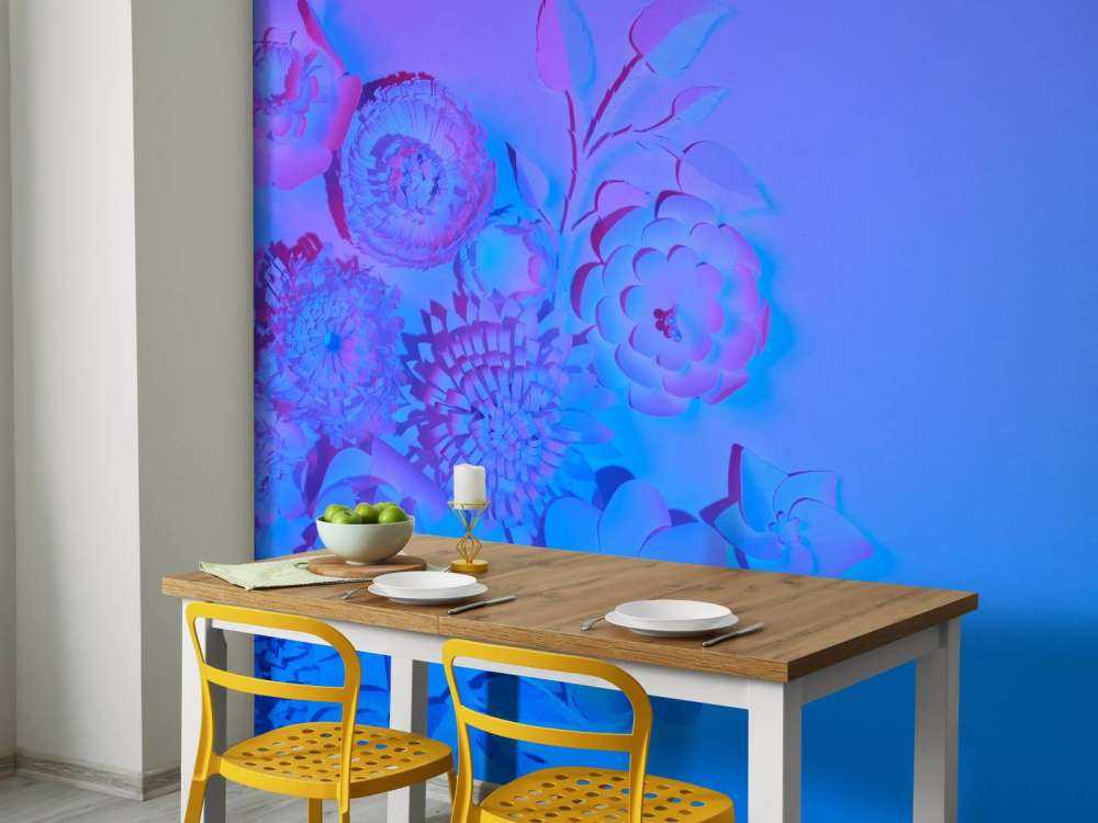 Paars modern kunstwerk