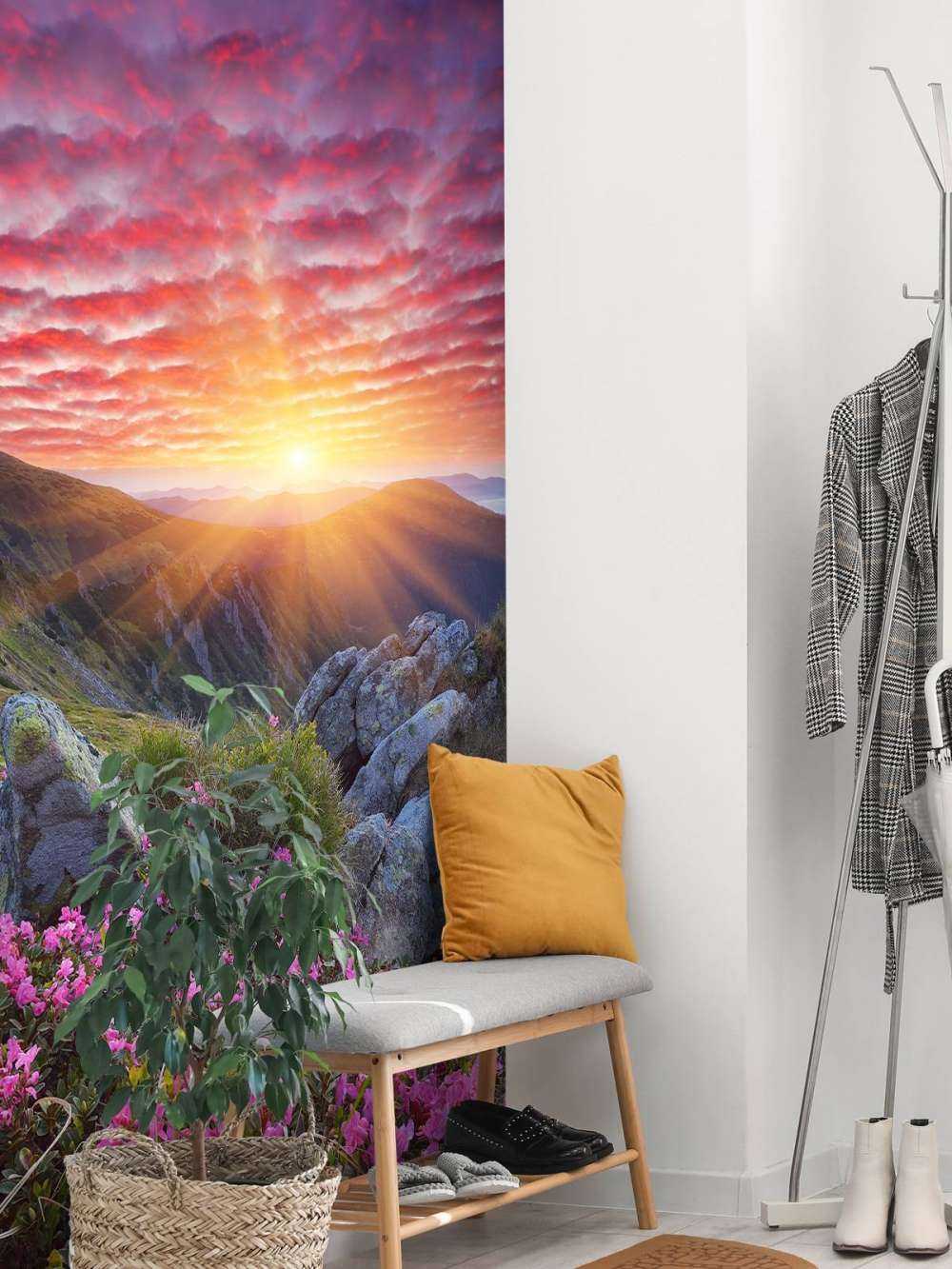 Paarse zonsondergang