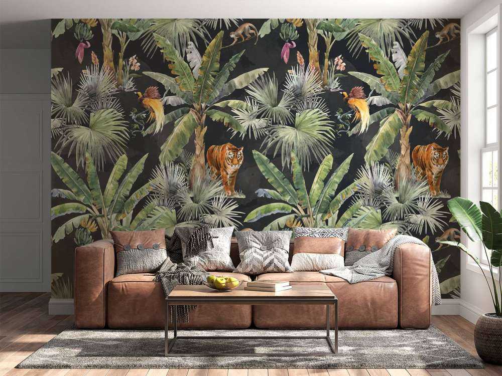 Palmen en jungle dieren