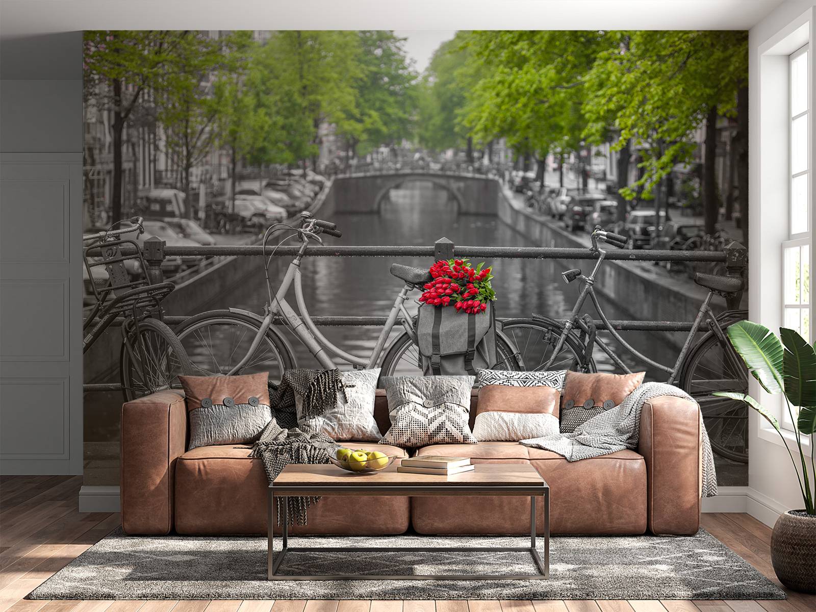 Fiets met bloemen