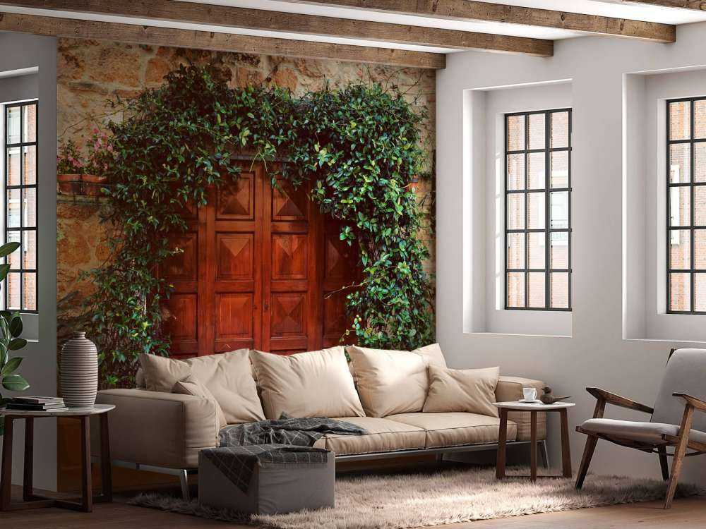 Houten deur in Italië