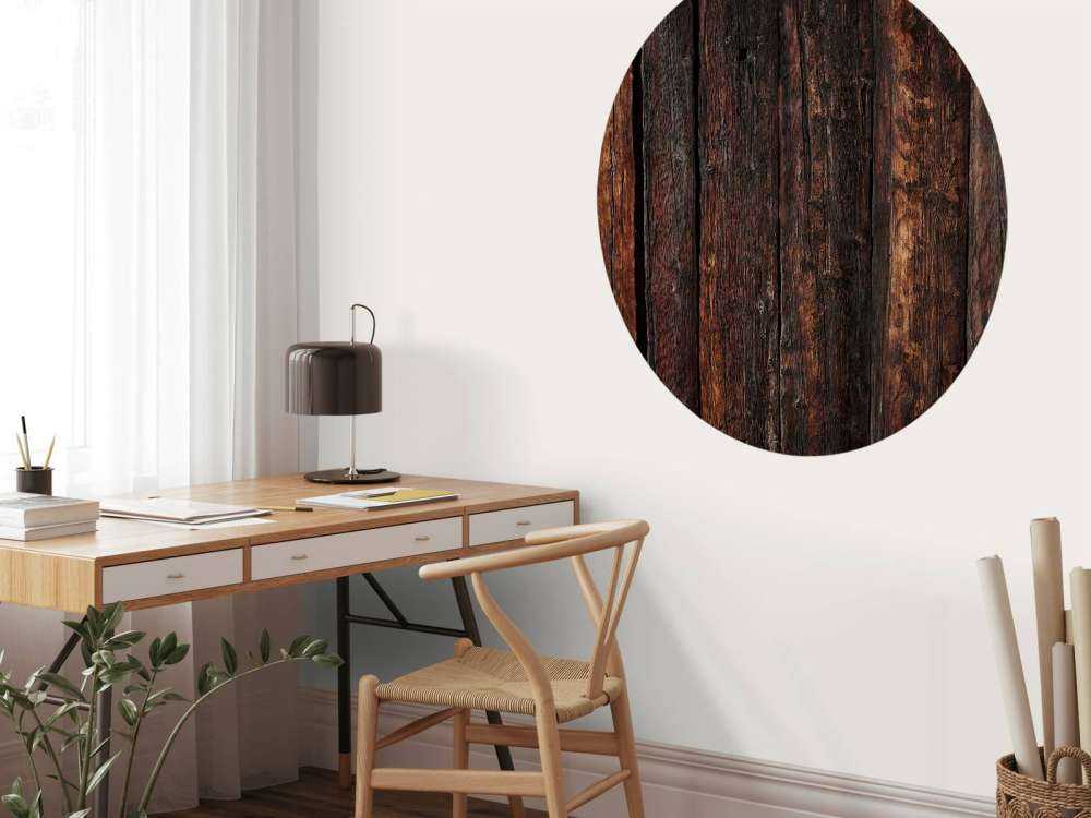 Donker verticaal hout