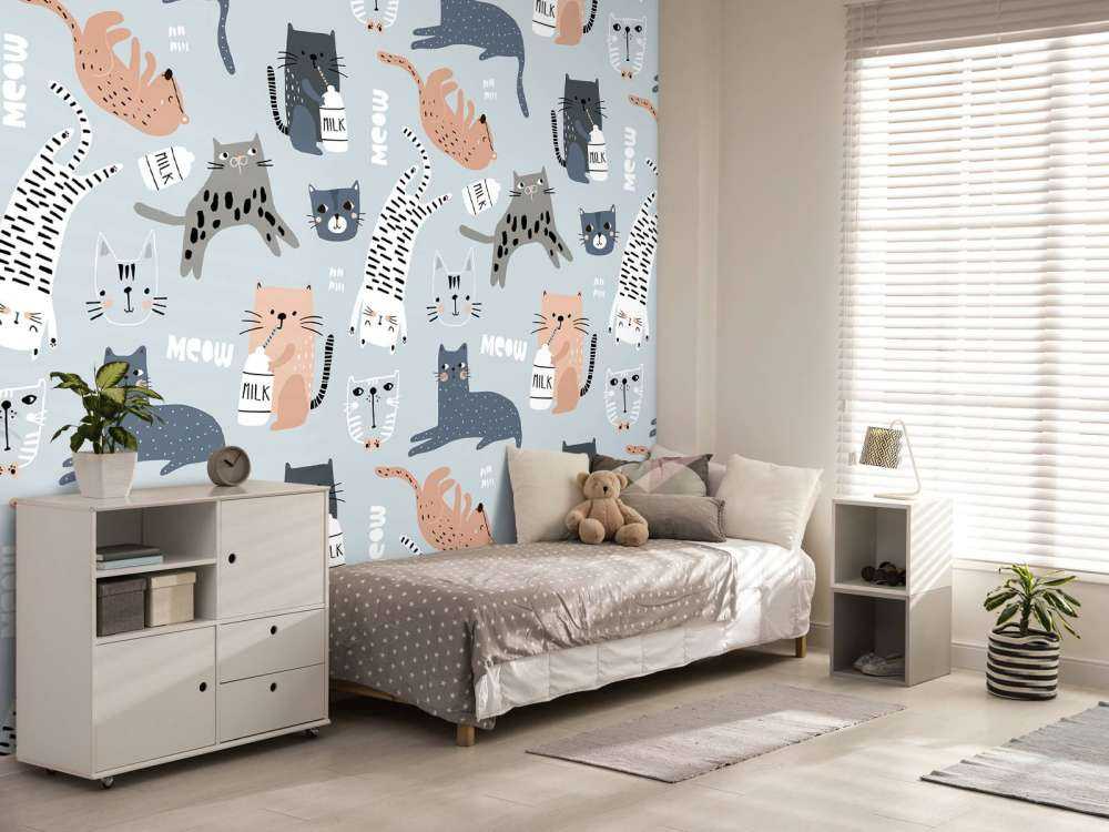 Katten en poezen print