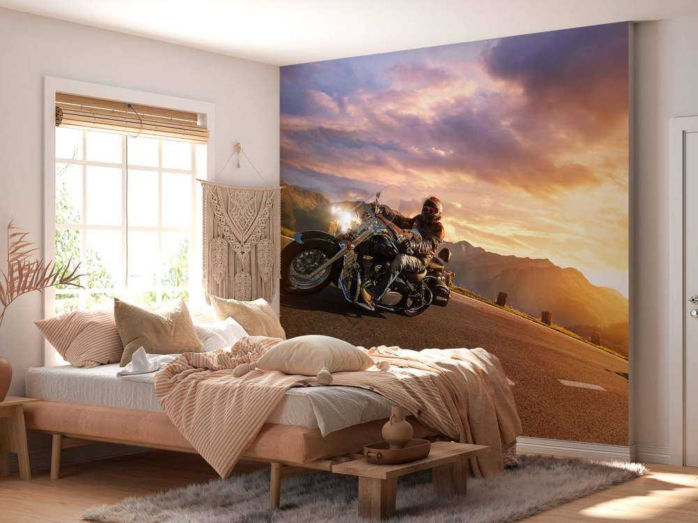 Vintage motoren op de weg