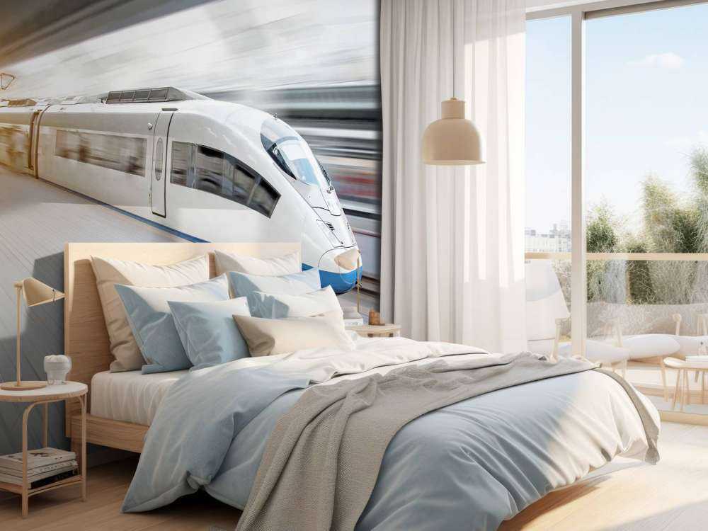 Witte hogesnelheidstrein