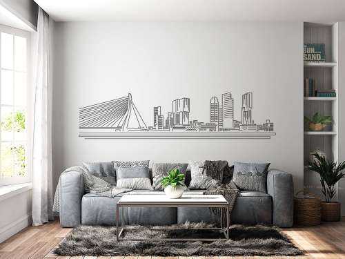 Rotterdam skyline wit