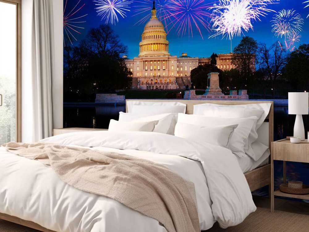 Vuurwerkshow in Washington