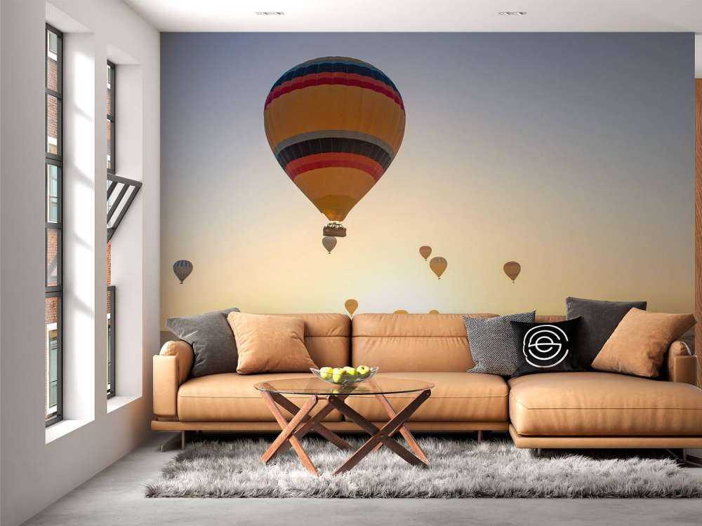 Groep luchtballonnen in Turkije