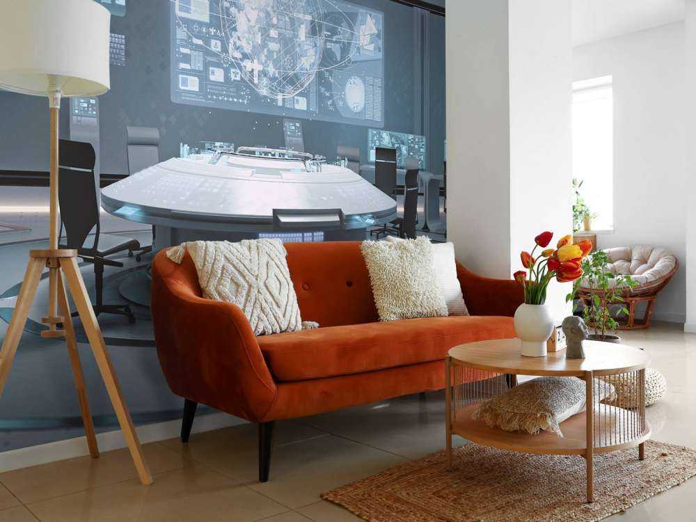 Futuristisch commandocentrum