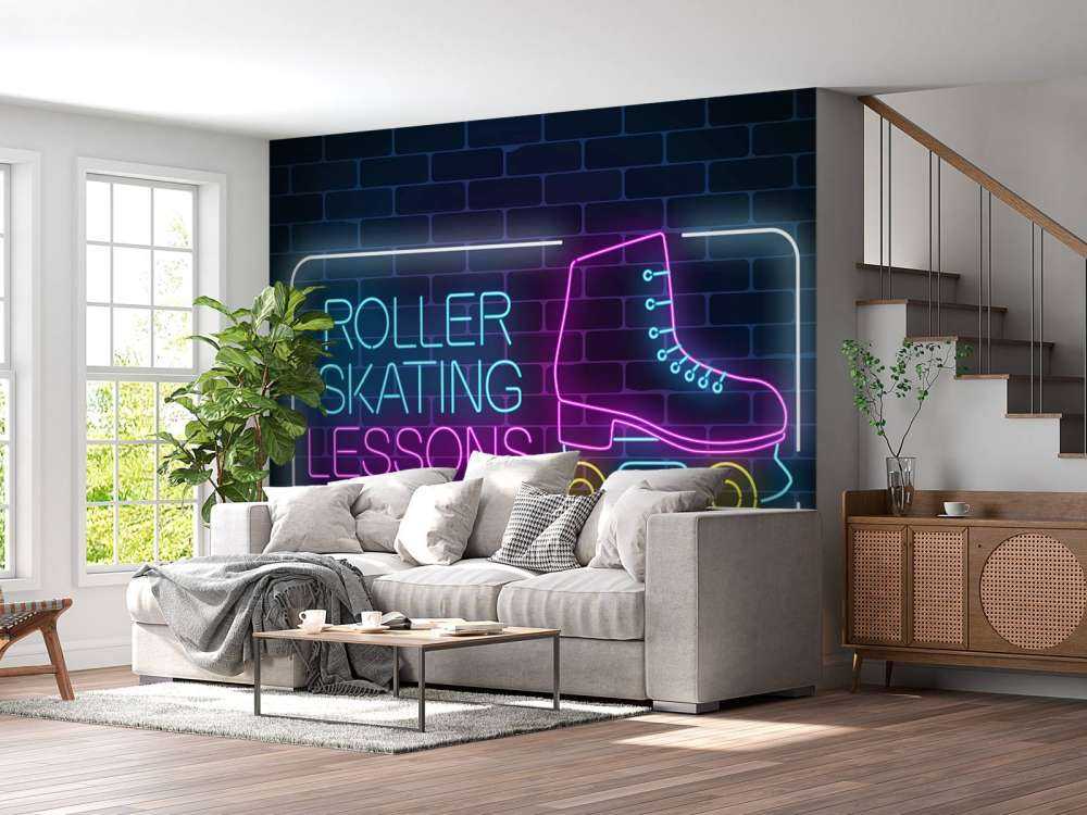 Rolschaats neon logo