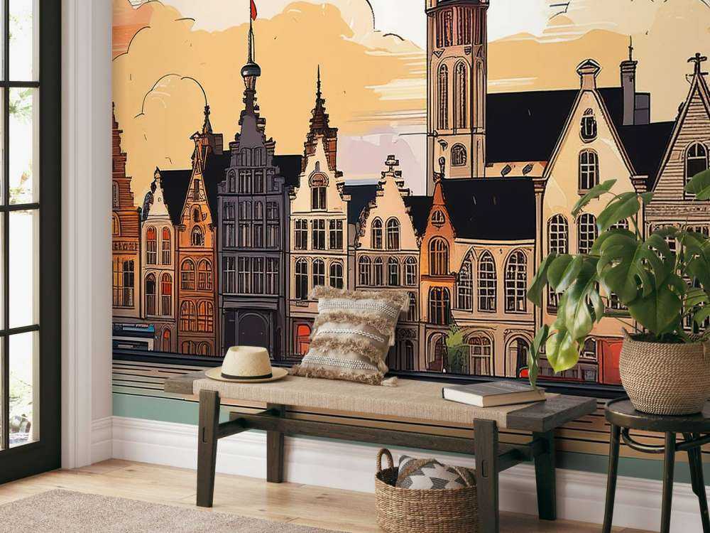 Gent vintage illustratie