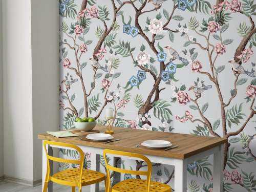 Bloemen patroon, pastel
