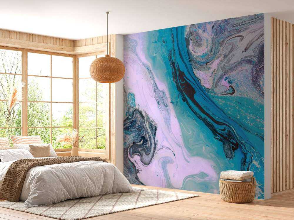 Kleurrijk verfmengsel