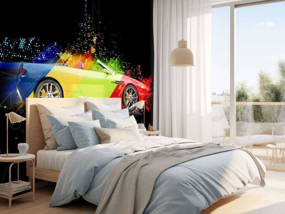 Kleurrijke auto design