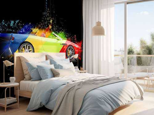Kleurrijke auto design