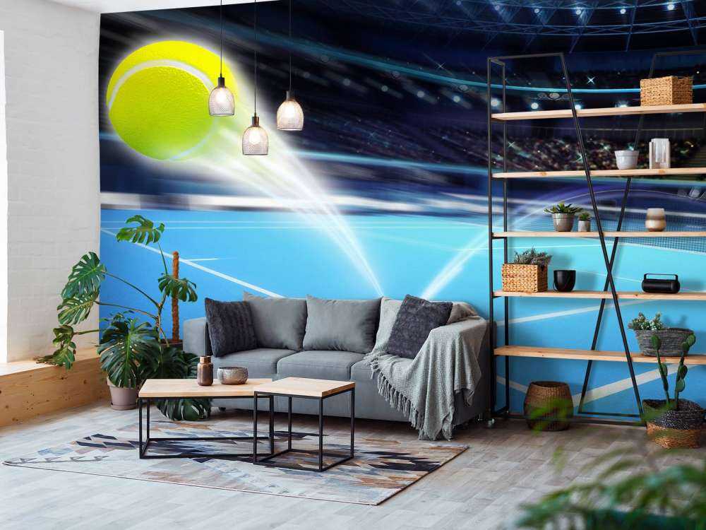 Stuiterende tennisbal