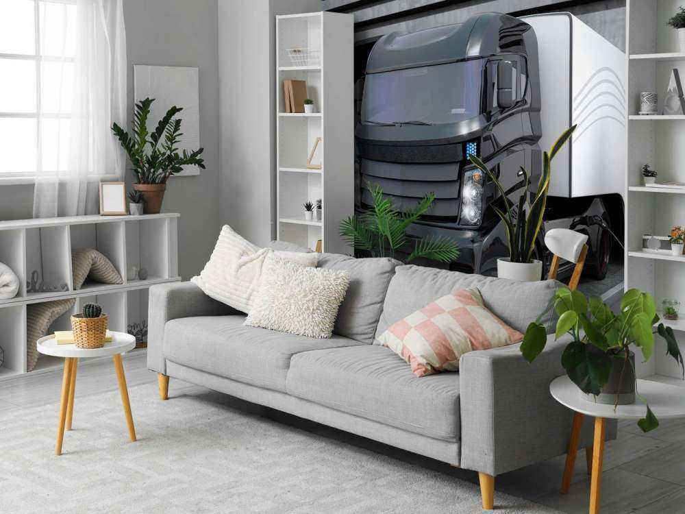 Futuristische vrachtwagen