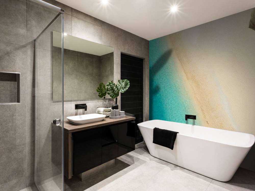 Vliegtuig schaduw op een tropisch strand