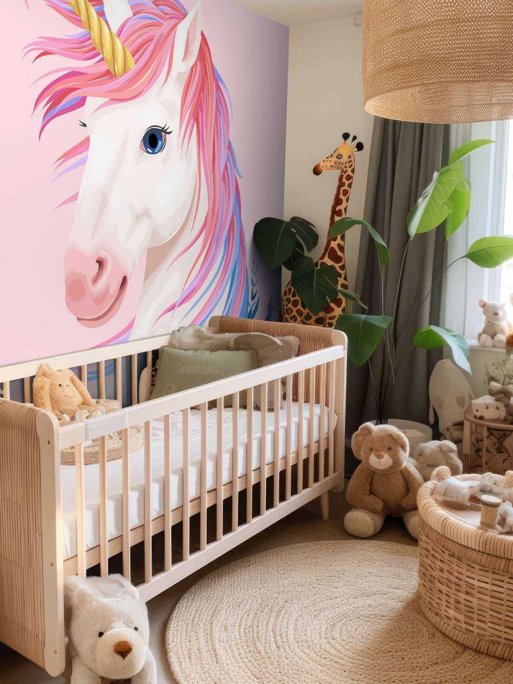 Unicorn met bloemen