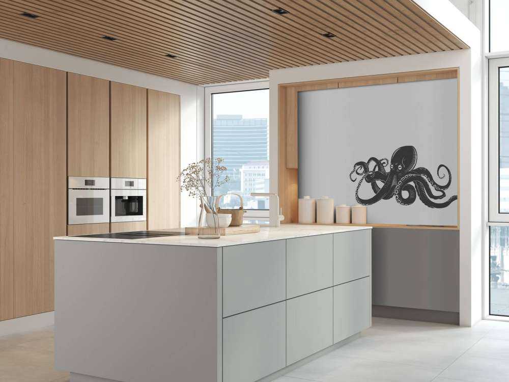 Octopus met een witte achtergrond