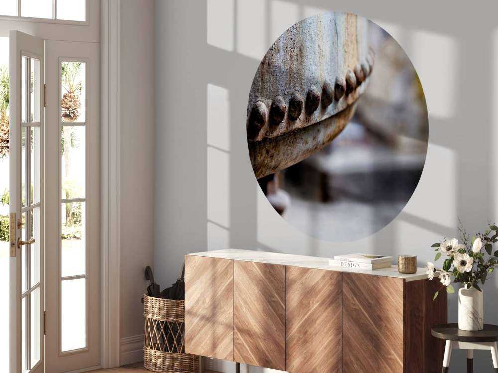 Detail van een verroeste stoomketel