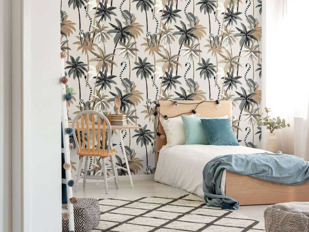 Ringstaartmaki's in de bomen