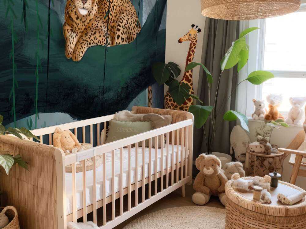 Jachtluipaard op een tak