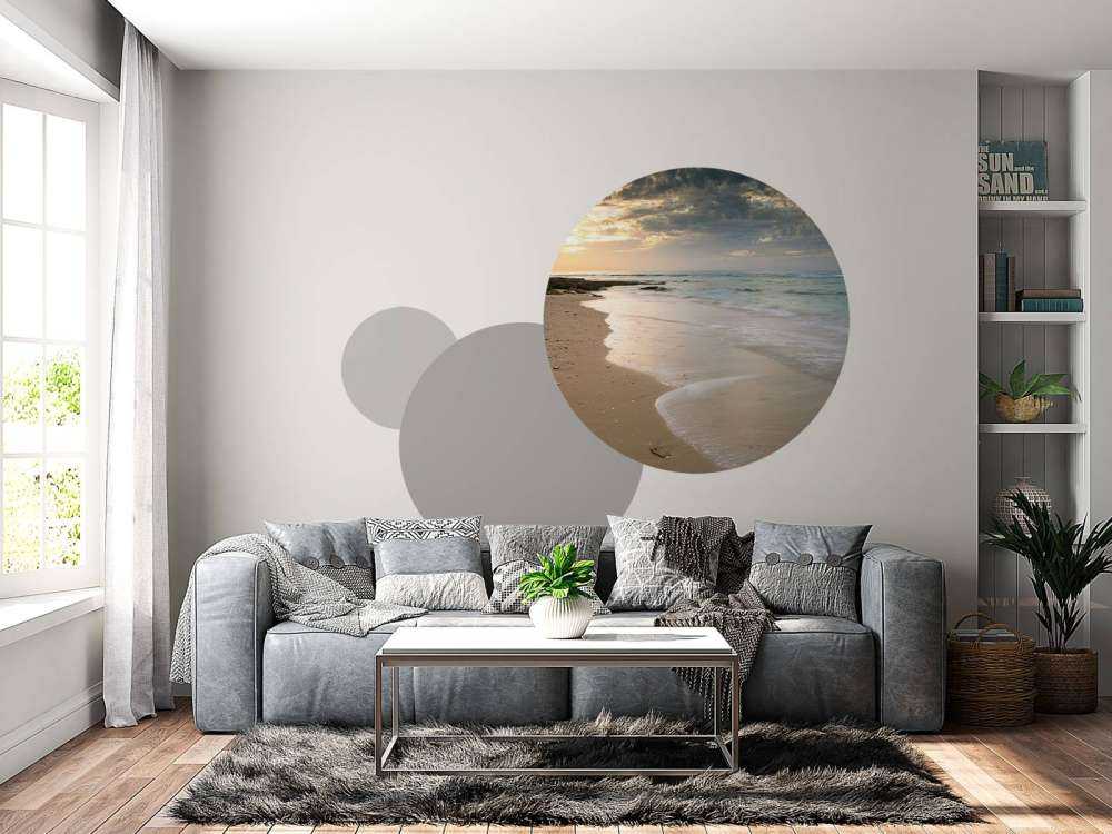 Zonsondergang op het strand