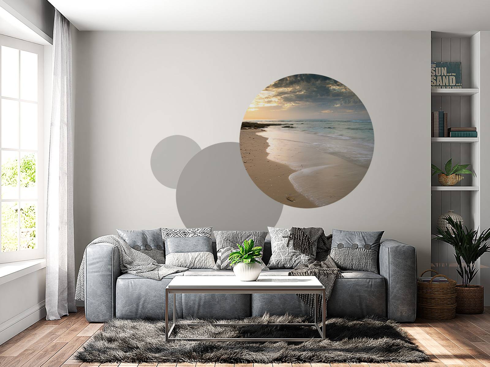 Zonsondergang op het strand