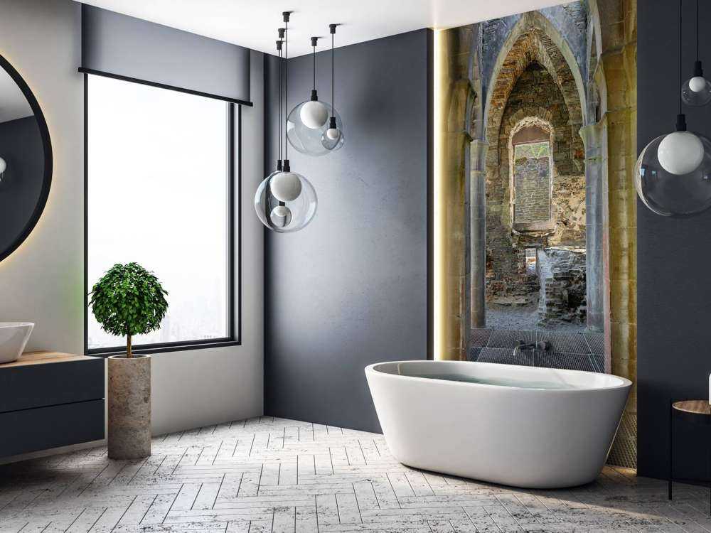 Verlaten gebouw met bogen