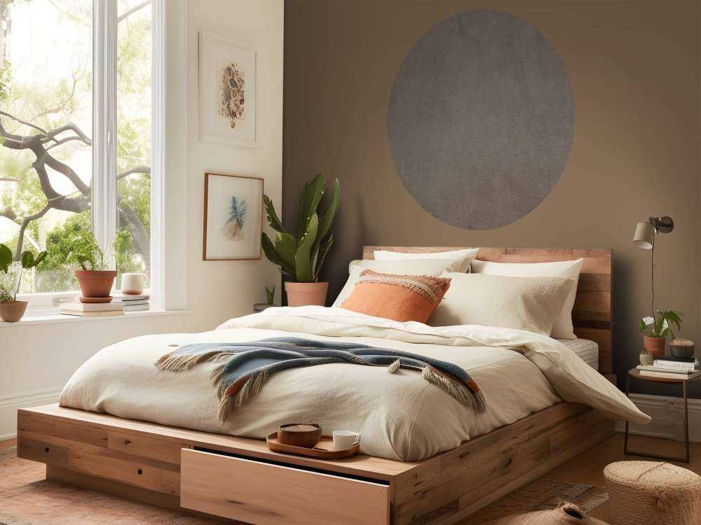 Taupe leder