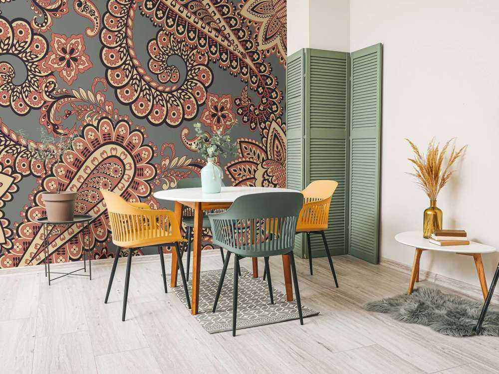 Oude indiaanse bloemen patronen