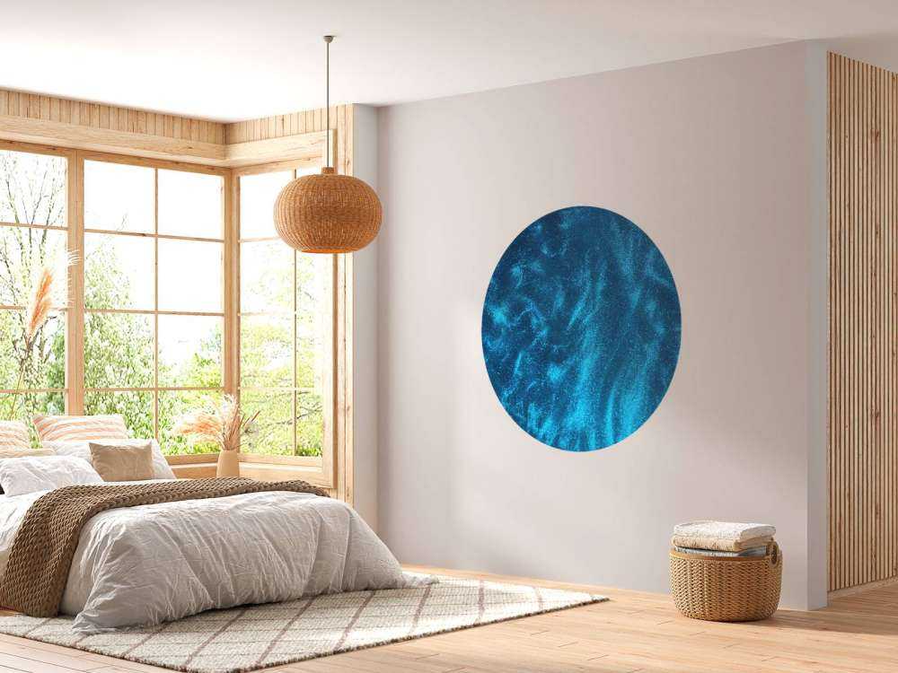 Blauwe glitter stroom